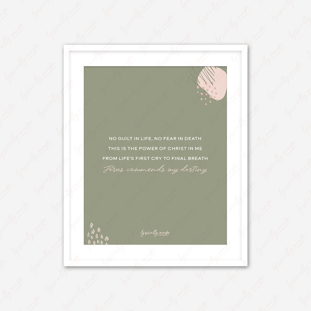 In Christ Alone - Lyric Print